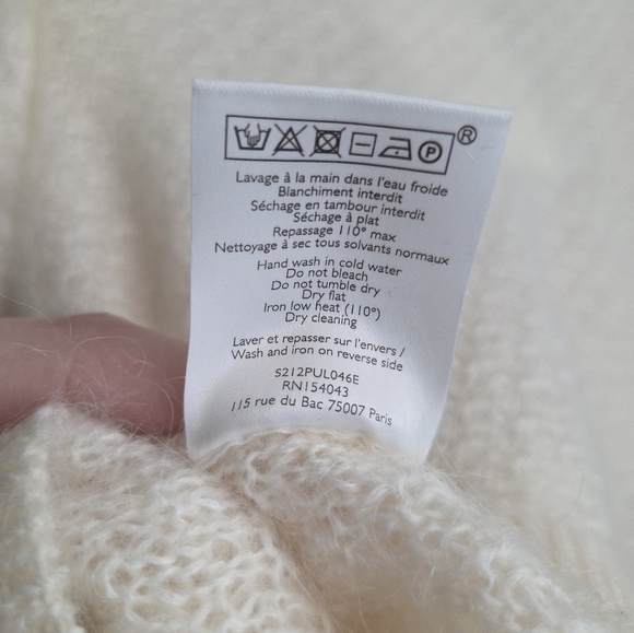 Sezane Elsa Jumper in Ecru size S NWT - Picture 9 of 11